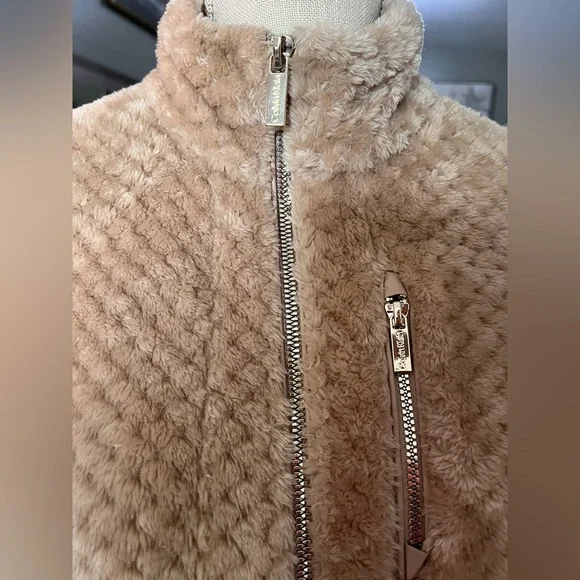 Calvin Klein Beige Teddy Jacket-S - Picture 8 of 10